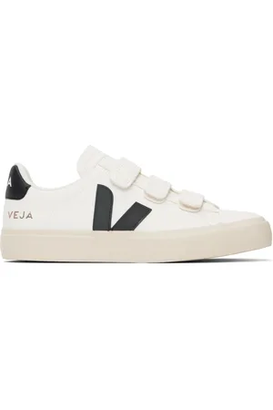Veja White & Black Recife Leather Sneakers