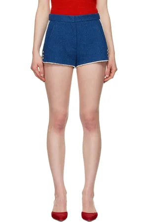 Msgm Blue Cotton Shorts