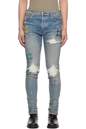 AMIRI Blue MA Quad Cut Out MX1 Jeans