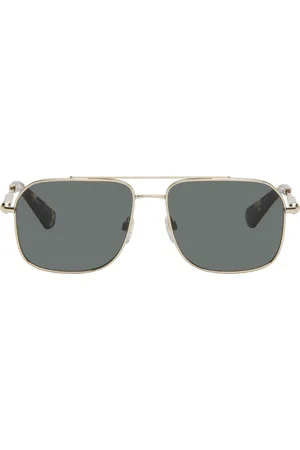 Burberry Gold Aviator Sunglasses