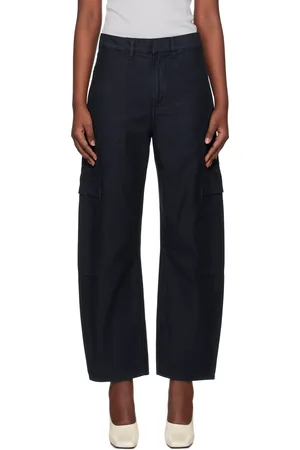 Citizens of Humanity Navy Marcelle Low Slung Easy Cargo Trousers