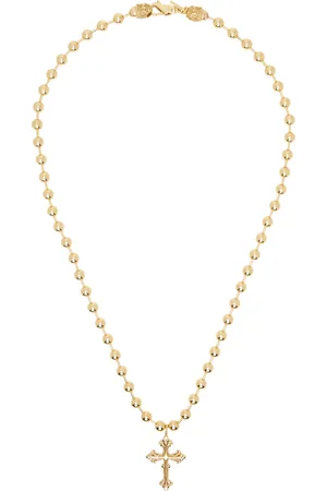 EMANUELE BICOCCHI Beaded Chain Cross Necklace