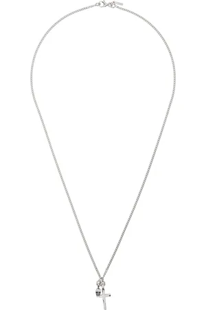 EMANUELE BICOCCHI SSENSE Exclusive Skull & Cross Necklace
