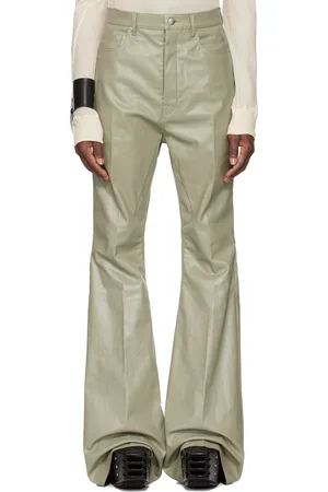 Rick Owens Green Hollywood Bolan Bootcut Jeans