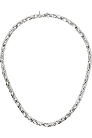 EMANUELE BICOCCHI Large Hammered Chain Necklace