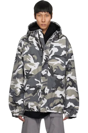 Balenciaga Gray Camo Ski Jacket