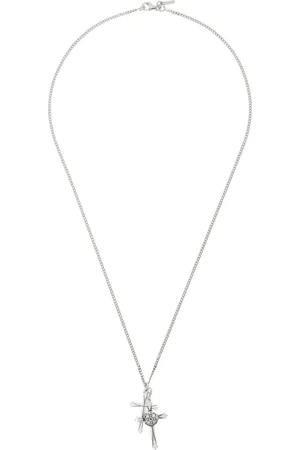 EMANUELE BICOCCHI Large Double Cross Necklace