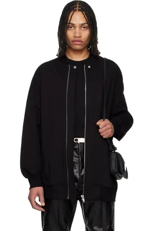 Rick Owens Black Hollywood Jumbo Flight Bomber Jacket