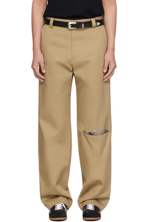 Commission Tan Slash Chino Trousers