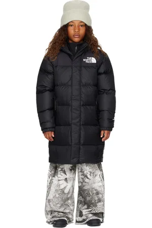 The North Face Big Kids Black Nuptse Long Down Coat