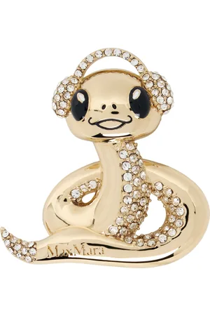 Max Mara Gold CNY Brooch