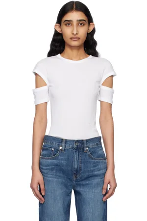 Helmut Lang White Slim Logo T-shirt