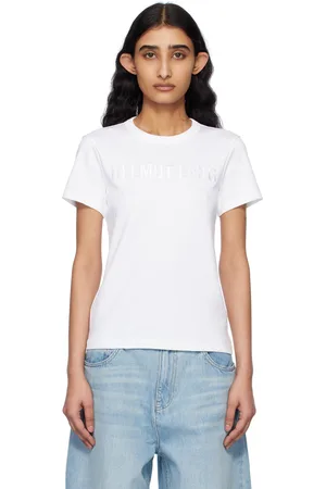 Helmut Lang White Slim Logo T-shirt