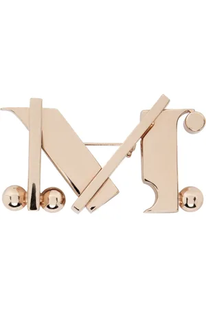 Max Mara Rose Gold Gear M Brooch