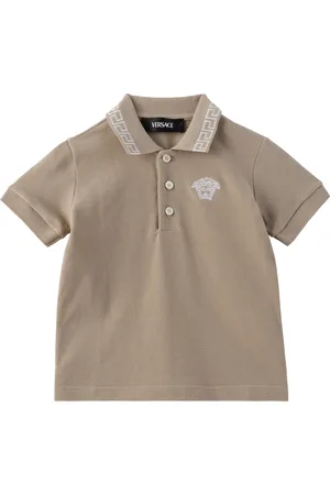 VERSACE Baby Taupe Greca Polo