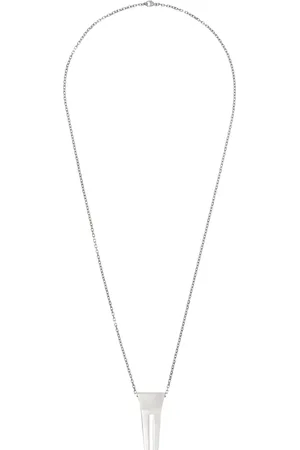 Rick Owens Silver Hollywood Open Trunk Necklace