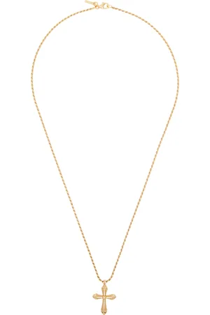 EMANUELE BICOCCHI SSENSE Exclusive Thin Cross Necklace