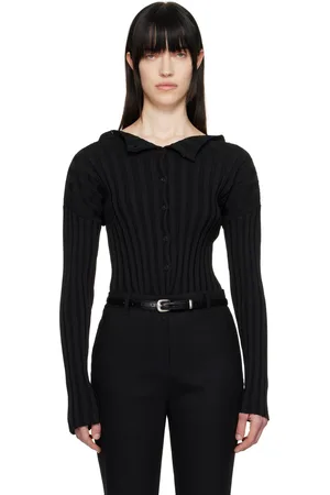 LE 17 SEPTEMBRE Ribbed Collarless Cardigan