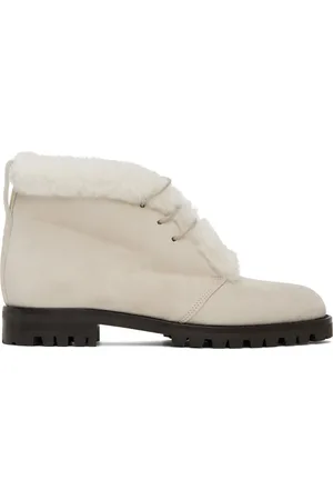 Manolo Blahnik Off-White Mircus Boots