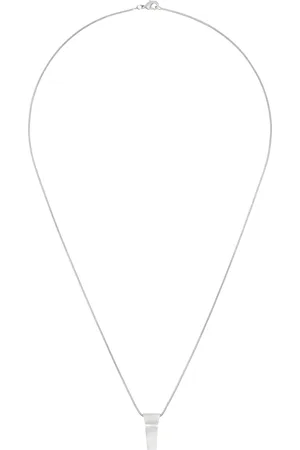 Rick Owens Silver Hollywood Mini Trunk Charm Necklace