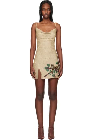 Staud Gold Roxy Minidress