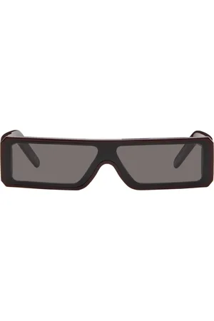 Rick Owens Burgundy Hollywood Geth Sunglasses