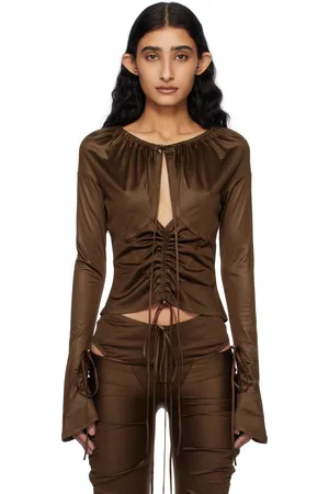 KNWLS Brown Cu Blouse