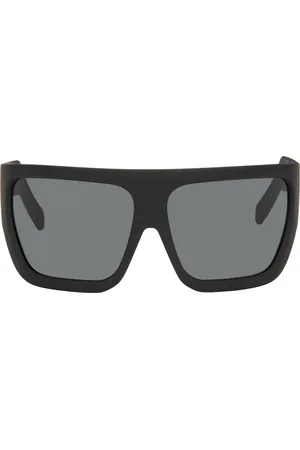 Rick Owens Black Hollywood Davis Sunglasses