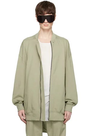 Rick Owens Green Hollywood Jumbo Flight Bomber Jacket
