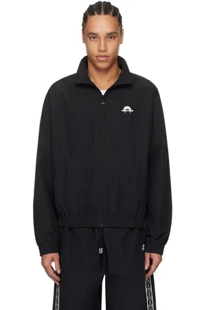 Marine Serre Black Recycled Nylon Track Jacket