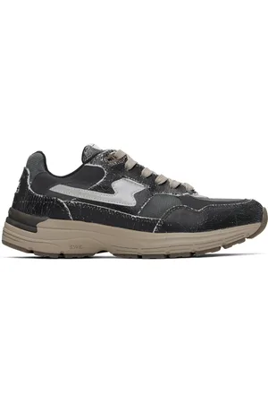 Stepney Workers Club Black & Gray Amiel S-Strike Sneakers