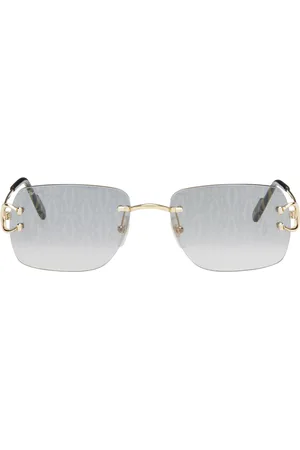 Cartier Gold Rimless Sunglasses