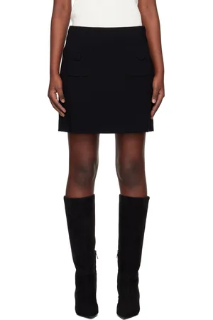 Max Mara Black Pagine Miniskirt