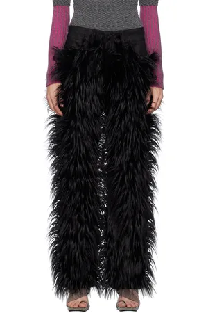 Paula Canovas Del Vas SSENSE Exclusive Faux-Fur Jeans