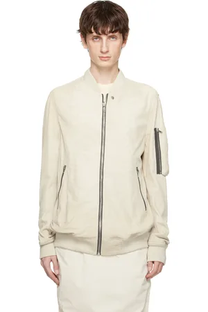 Rick Owens Off-White Hollywood Classic Flight Leather Jacket