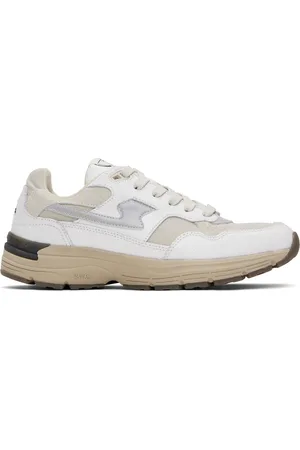 Stepney Workers Club White & Beige Amiel S-Strike Sneakers