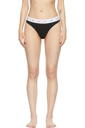 Moschino Black Teddy Thong