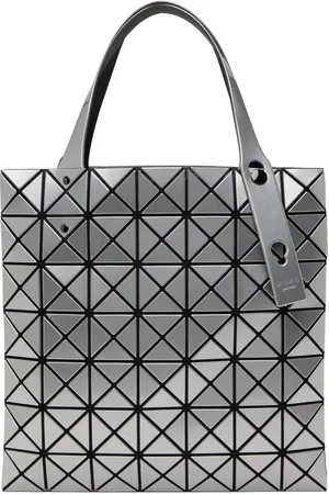 Issey Miyake Silver Prism Tote
