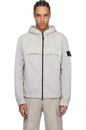 Stone Island Gray Crinkle Reps R-NY Jacket