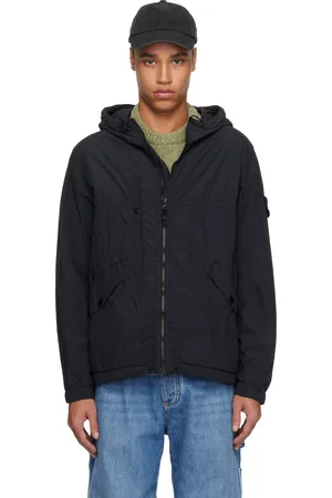 Stone Island Black Nylon Smerigliato Ghost Jacket