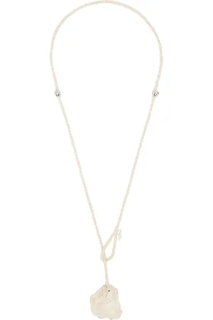 OUR LEGACY Beige Crochet Catch Necklace