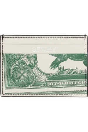 OFF-WHITE & Green Off Currency Card Holder