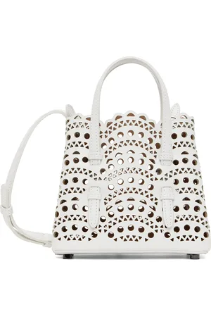 Alaïa White Micro Mina 16 Bag