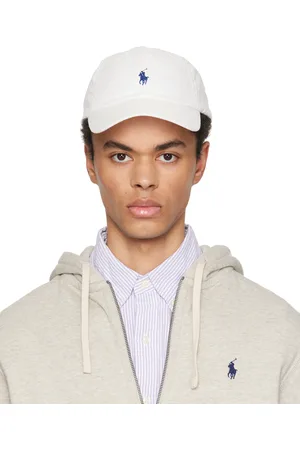 Ralph Lauren White Cotton Linen Cap
