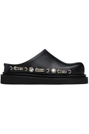 TOGA PULLA Black Leather Slip-on Loafers