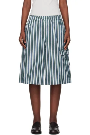 REMAIN Birger Christensen Green Poplin Basketball Shorts