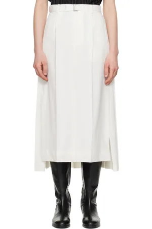 SACAI Off-White Suiting Midi Skirt