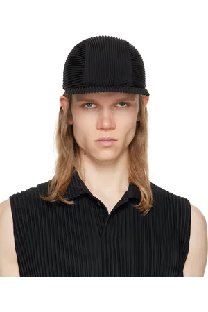 Issey Miyake Black Pleats Cap