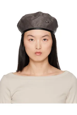 OUR LEGACY Brown Nylon Beret