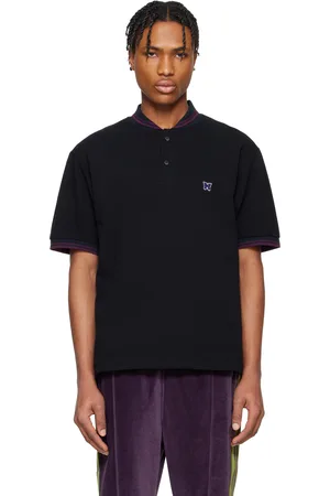 Pins & Needles Black Shawl Collar Polo